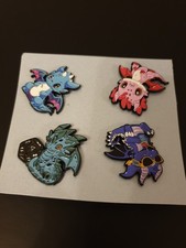 set of 4 random cool dragons