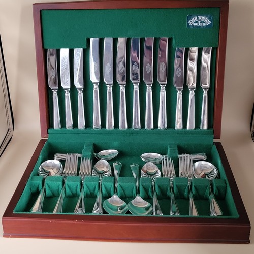 Silver plated cutlery - set, 44