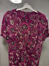 Dress floral magenta purple