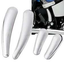 Chrome 4 Pieces Curved Swingarm Frame Inserts Fit For Harley Softail 2008-2016