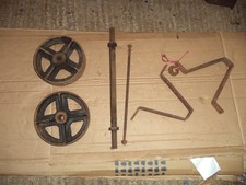 Stationary Engine Trolley Metalwork Cast Iron Wheel's 10" x 2 axle Legs bolt etc