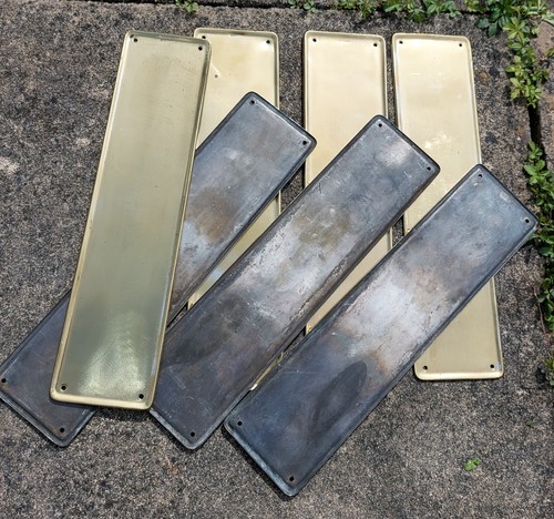 Antique finger plates - x,