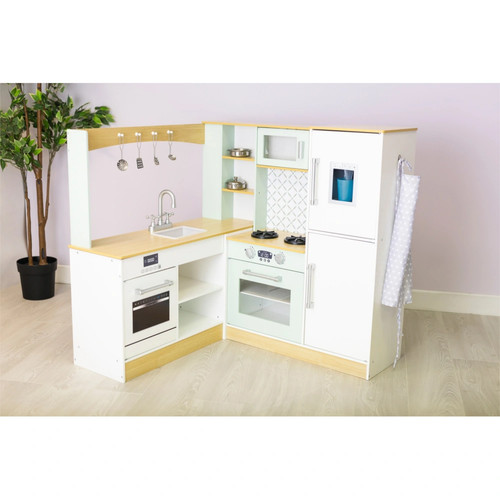 Wooden kitchen cooking playset - wooden,