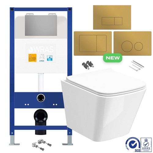 Rimless wall hung toilet - toilet, &