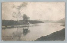 Barge Steamer "Twilight on