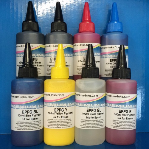 8x100ml pigment printer ink - pigment,