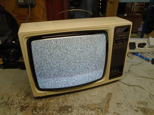 Vintage 1980s colour - crt, tv