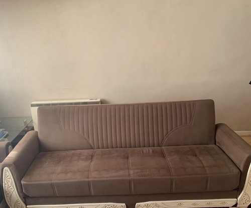Brown sofa bed seats - 2, (3+3