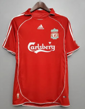 ? Liverpool FC 2006–07 Home Jersey Size XL  Adidas  Carlsberg Sponsor – Replica