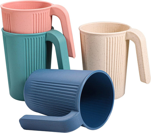 Pcs plastic cups - 4, with