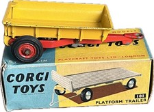 Corgi Toys Massey-Ferguson Trailer Die-Cast Model & Platform Trailer Box 101