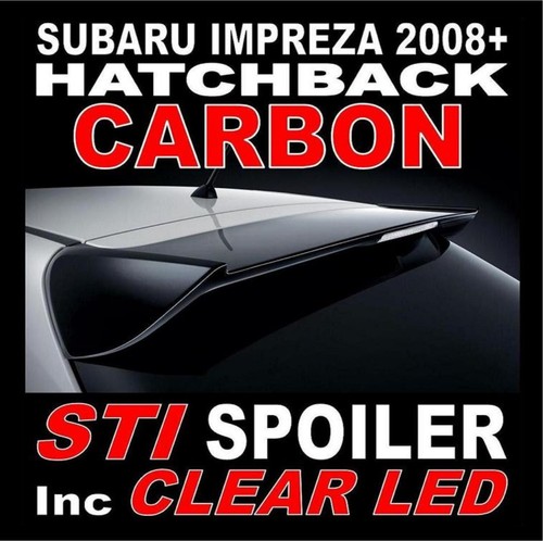 Sti style carbon rear - style, boot