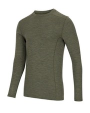Hoggs of Fife 100% Merino Wool Crew Neck Base Layer Long Sleeve  0, 0