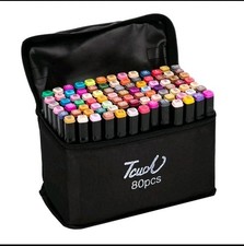 80pc Colouring Pens Dual Tip