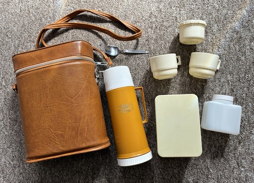 Vintage thermos picnic set - vintage,