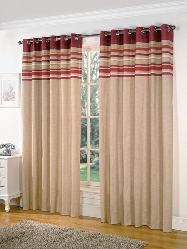 Dawson lined eyelet curtains - eyelet,