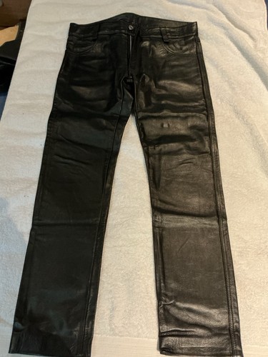 Regulation leather jeans - leather.,
