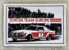 Vintage official 1979 TTE Toyota Team Europe WRC rally sticker