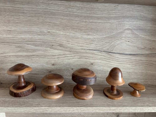 Wooden mushroom toadstool - wooden, /