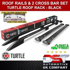 ROOF RACK RAILS & CROSS BARS SET BLACK FOR L1 2019-ON VAUXHALL VIVARO