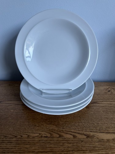White denby side plates set - denby,