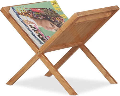 Bamboo wooden magazine rack - magazine,