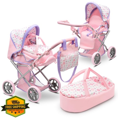 Dolls play convertible pram - play,