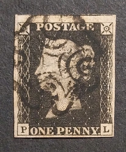 Penny black 1840 - 1d, qv