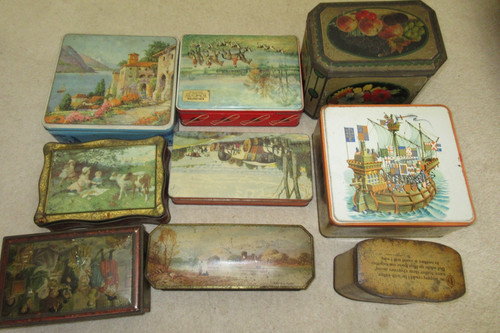 Biscuit tin box storage - tin,