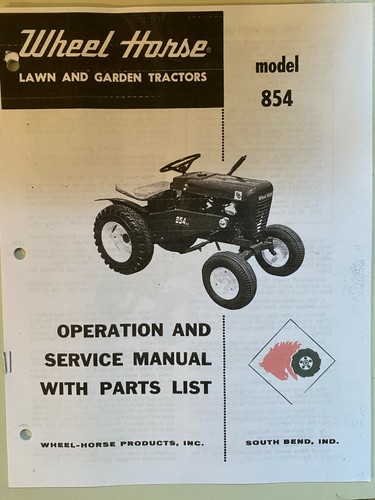 Wheel horse owners manual - wheel,
