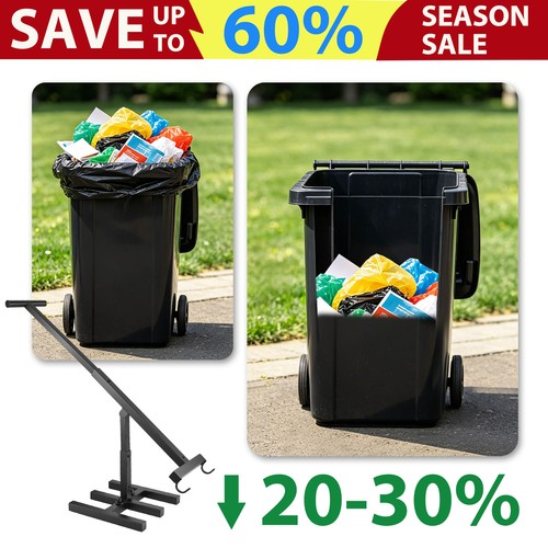 Wheelie bin compactor - bin, compactor,