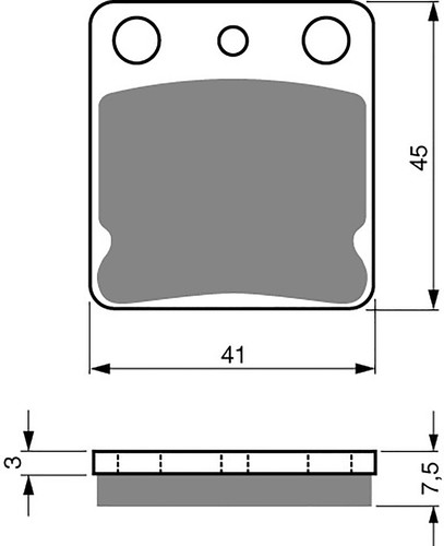 Brake disc pads front h - brake,
