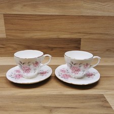 2 x Vintage Duchess Pink Roses