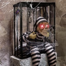 Screaming Animated Hanging Halloween Decorations Outdoor Indoor, Motion Sensor