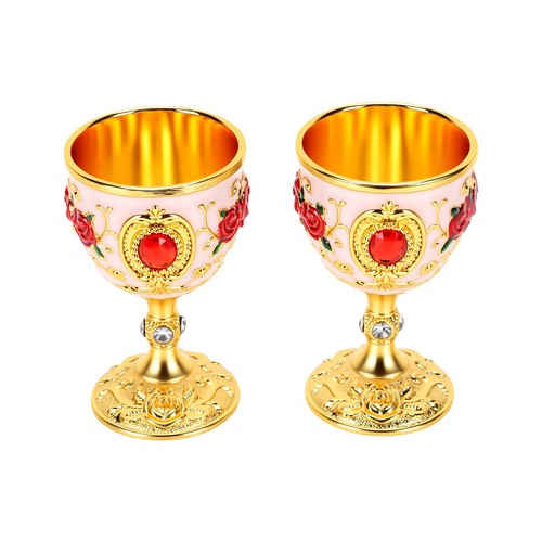 Gold red goblet retro - gold,