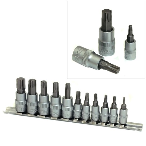 11pc 8 crv torx star - 1/4", 3/8"