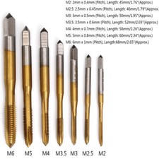 M2-M6 Titanium Plated Metric