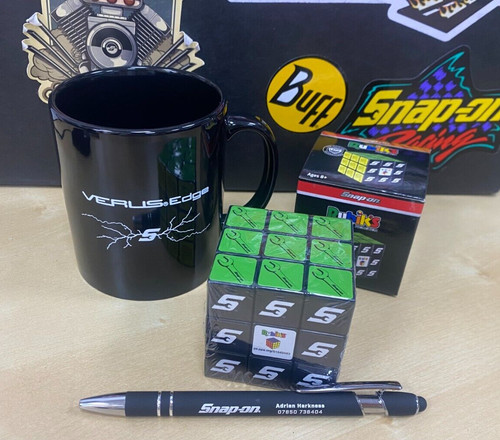 Snap branded rubiks cube - rubiks,