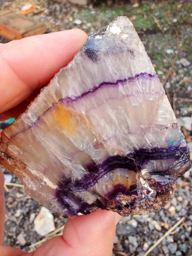Blue john fluorite part - blue,