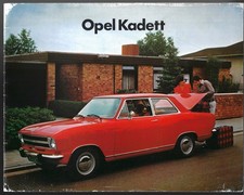 Opel Kadett B 1972-1973 UK Market Brochure XE 2-dr 4-dr DL Coupe Rallye Estate