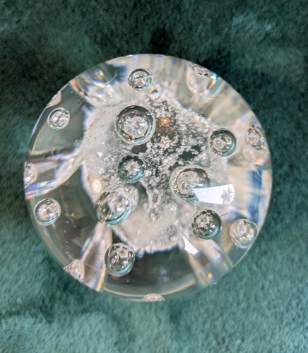 Glass paperweight large - glass,