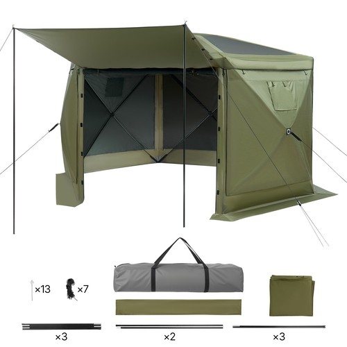 Uimoso sided pop gazebo - 6-sided, pop-up