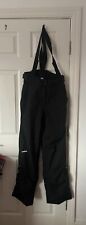 Unisex Black Ski/Snowboard Salopettes, Quechua Wed'ze Oxylane, Size 38 S