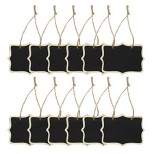 12x Mini Rectangle Chalkboards