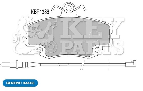Key parts kbp2304 brake - kbp2304,