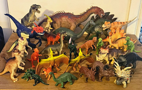 Large toy dinosaur figures - dinosaur,