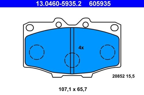 Disc brake pad set - brake, ate
