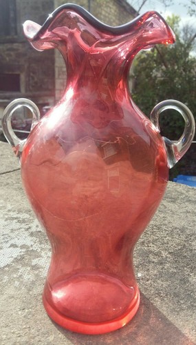 Cranberry glass mcm twin - cranberry,