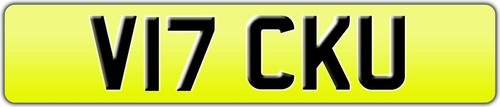 Vick vicky number plate v17 - number,