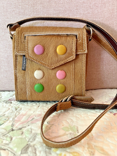 Rare orla kiely tan leather - rare,